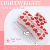 Valentine's Day Square Claw Clips for Thick Thin Hair, 3" Medium Hair Clips with Red Heart Patterns Non-Slip Hair Claw Clips Strong Hold Hair Styling Accessories for Women Girls Bridesmaid Gift, 1Pack