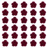 Wecoe 30 Pcs Small Dark Red Rose Flower Hair Clips Girls Tiny Mini Hair Clips Cute Decorative Hair Clips Kids Baby Toddler Wedding Hair Accessories Women Girls Valentine's Day Chirstmas Gift