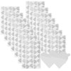 1200 Pcs Eyelash Extension Adhesive Glue Pallet Sticker Pads, Disposable Waterproof Adhesive Holder Pad (Heart shape)