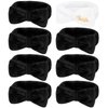Jaciya Bachelorette Party Favors Spa Makeup Headband 8 Packs Bride Bridesmaid Headband Bridal Shower Gifts Wedding Hair Accessories(White,Black)