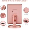 Infitrans 3 Folds Lighted Vanity Makeup Mirror,1X/2X/3X Magnification, 21 LED Light Bright Table Mirror with Touch Screen,180 Adjustable Rotation,Portable Travel Cosmetic Mirror