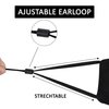 3 Pack 3-Layer Fashion Protective, Reusable Cotton Fabric, Unisex Black Cotton, Washable with Air Port for Carbon Filter