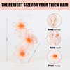 GAFATORY 4PCS Flower Hair Clips Cute Flower Claw Clips for Women Non-Slip Hawaiian Flower Hair Clips for Thick Hair Hibiscus Hair Clip Plumeria Hair Clip Strong Hold Beach Essentials Hair Accessories