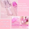 TIRDET Magic Color Changing Lip Oil, Lip Oil Color Changing, Warm Change Hydrating Lip Gloss, Color Changing Lip Gloss, Magic Big Brush Color Changing Lip Oil, Lip Changing Oil Long Lasting Shimmery