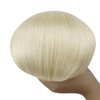 Full Shine 18 inches 1B Blonde Human Hair Hair Extensions, Microlink, 50 Strands/Package