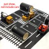 dspitwod Play Road Tape for Toy Cars Trains 6-Pack Black Car Track Tape, Parking Spot Stick to Floors and Table Flat Surface,No Residue, for Kids Gift (TAPE6)