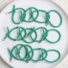 Elastic Knot Hair Ties Elastics,Stretch Rubber Bands,Pack of 12,Women Elastic Knotted Hair Rope Ponytail Holders for Women Girls(Green)