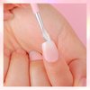 Makartt Cuticle Pusher, Pink Cuticle Remover, Professional Stainless Steel Nail Cleaner Dual Ended Spoon Pusher and Cutter Cuticle Care Nail Prep for Manicure Pedicure Nail Art