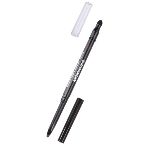 JUVITUS Indelible Automatic Pencil Eyeliner - Waterproof - 0.01 oz. - Paraben-free, Gluten-free, Vegan (Brownstone)