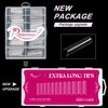 Ranrose 120PCS Extra Long Half Nail Tips,XXL Super Long Half Cover Deep C Curve False Nails 12 Sizes Tapered Square Press on Nails with Box