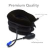 2 Pack Cervical Neck Traction Device Inflatable Collar Brace Adjustable Neck Stretcher Neck Support for Spine Alignment and Chronic Neck Pain Relief(Brown)