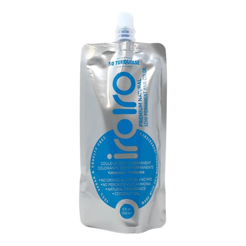 IROIRO Premium Natural Semi-Permanent Hair Color 50 Turquoise (8oz)