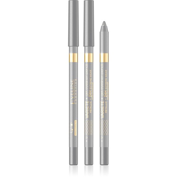Eveline Cosmetics VARIETE GEL EYELINER PENCIL 12 SILVER, white