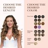 GOO GOO Clip in Hair Extensions Real Human Hair, 22inch 120g 7Pcs, 4/27/4 Balayage Chocolate Brown to Caramel Blonde, Remy Human Hair Extensions Clip ins for Women, Natural Human Hair