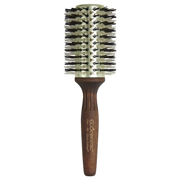 Olivia Garden Ecoceramic Firm Bristles Round Thermal Hair Brush (3")