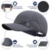 Sport Cap,Soft Brim Lightweight Running Hat Breathable Baseball Cap Quick Dry Sport Caps Cooling Portable Sun Hats for Men and Woman Performance Workouts and Outdoor Activities Dark Grey