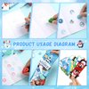 240PCS Winter Stationery Set for Kids Christmas Stationery Party Favors Snowflake Stationery Kit Snowman School Supplies Classroom Gifts Exchange Include Pencils Erasers Stickers Stamps Notebooks