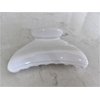 Basic all white hair claw clip