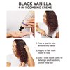 Carol's Daughter Black Vanilla 4-in-1 Combing Creme, Hair Cream For Curly, Wavy or Natural Hair, Hair Detangler for Dry, Dull or Brittle Hair, 8 Fl Oz