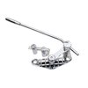 Guyker Tune-O-Matic Style Electric Guitar Bridge Stop Bar Tailpiece Tremolo Compatible with LP SG Guitars TM85, Chrome