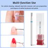 BQAN 2Pcs Nail Drill Bits Diamond Cuticle Removal Bit for Acrylic Nails Manicure Nail Prep and Nail Gel Polish Remover, 3/32" Shank