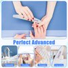12 PCS Professional Nail File, 240/240 Grit Nail Files for Natural Nails Emery Boards Nail File Doubled Sides Washable Fine Grit Nail File Manicure Tools for Home and Salon Use