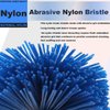 Mixiflor 7 Pack Abrasive Nylon Wheel Brush for Drill with 1/4" Shank, (80 120 180 240 320 400 600 )Grits, Nylon Abrasive Wheel Perfect for Removal of Rust/Corrosion/Paint