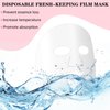 PEOVLVN 300 Sheets Facial Plastic Mask Disposable Facial Sheet Mask Transparent Face Mask Sheets for Skin Care DIY Spa Mask Moisture Retention