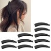 10PCS Black Banana Hair Clip, Hair Clip Clamp, Elegant Ponytail Holder Hair Accessories