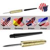Ohuhu Steel Tip Darts, Professional Metal Darts with National Flag Flights (4 Styles) - Dart Metal Tip Set, 12 Pcs Metal Dart, Darts for Dartboard with 3 Free PVC Dart Rods (12)