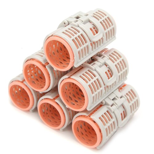 Hair Roller, 6pcs Double Layers Foldable Air Bangs Hair Roller With Spring Clamp, Versatile Portable Reusable DIY Air Bang Curlers For Home Travel Hair Salon