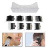 GruDawu 8Pcs Clipper Guards with Metal Clip Snap on Comb Set for Babyliss Clippers Cutting Lengths 1/16” 1/8” 3/16” 1/4” 3/8” 1/2” 5/8” 3/4”