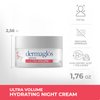 Dermaglós Facial Ultra Volume Moisturizing Night Cream. Moisturizes And Improves The appearance Of wrinkles And Skin Volume With Hyaluronic Acid And Collagen For Deep Hydration 1.76 Oz