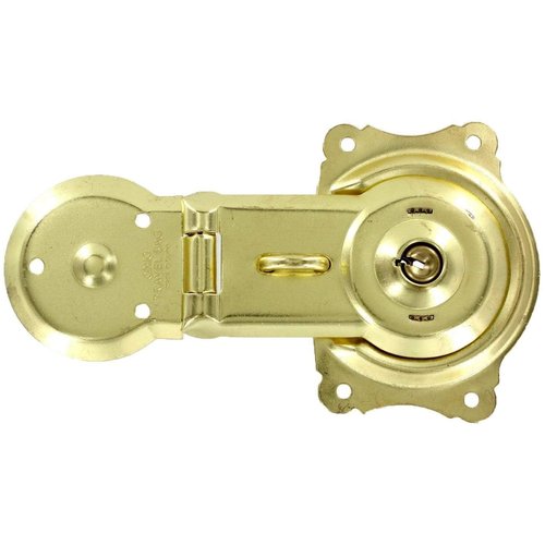 Ohio Travel Bag Trunk Lock, Shiny Gold Finish, Steel, G-1-BP