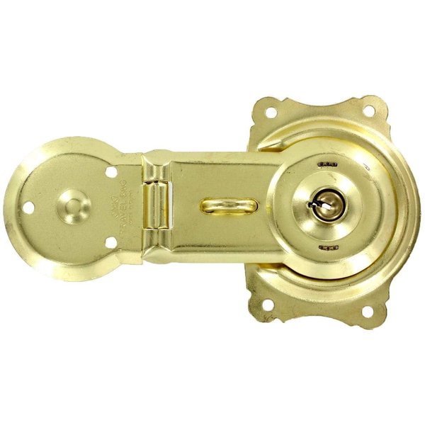 Ohio Travel Bag Trunk Lock, Shiny Gold Finish, Steel, G-1-BP