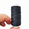 4 Rolls Sewing Thread Weaving Threads for Making Wig, Hand Sewing Hair Weft Hair Weave Extension, Professional Threads for Lace Wigs DIY (Black)