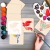 24Pcs Phoenix Stencils for Painting Reusable Firebird Drawing Stencil DIY Craft Phoenix Pattern Painting Template for Painting on Wood, Floor, Wall, Fabric and Furniture