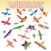 ArtCreativity Foam Flying Glider Assortment for Kids, Set of 48, Lightweight Planes with Various Designs, Individually Packed Airplanes, Fun Birthday Party Favors, Goodie Bag Fillers for Boys & Girls