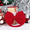 YanJie Christmas Baby Girl Bows Elastic Headband Newborn Hairbands Bows Handmade Hair Bows Nylon Hair Accessories for Infant Toddlers Kids