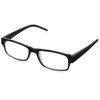 Foster Grant Men's Sloan Square Reading Glasses, Black/Transparent, 59 mm + 2