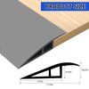 Floor Transition Strip Vinyl Door Threshold Flooring Transition Strip Self Adhesive Carpet Edging Strip for Laminate Doorway Edge Threshold from 2/5" to 3/5" (Gray, 3.3 Ft)