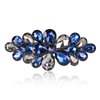 Sankuwen Flower Luxury Jewelry Design Hairpin Rhinestone Hair Barrette Clip,Also Perfect Mother's Day Gifts for Mom(Style B,Dark Blue)