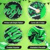 Graduation Party Decorations Green Black Graduation Banner Balloons Set Congrats Grad Yard Banner with 18pcs Balloons for Class of 2024 Party Sign Decor College High School Prom Party Supplies Outdoor