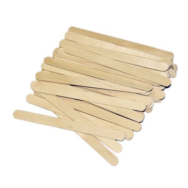 1000 Ct. Medium Wood Waxing Applicator Face Eyebrow Stick Wax Hair Removal 4.5"x3/8"