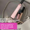 BRILLIRARE Electric Nail Lacquer Shaker, Glue Shaker for Eyelash Extensions Supplies, Nail Polish Mixer with Connector and 4 Calibers, Electric Liquid Evenly Shaker Time Saving Handsfree Tool-Pink