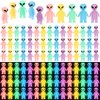 CroBlissful 50 Pcs Colorful Mini Alien Figures Glow in The Dark Small Aliens Figurine for Space Party Favors Prank Alien Figure Rubber Tiny Aliens Figurines for Halloween Party Goodie Bag Filler
