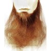 16" Long Full Face Beard Color LT BROWN - Lacey Wigs Human Hair Duck Dynasty Hand Made Fake Facial Biker Amish Bundle Spirit Gum Remover, MaxWigs Care Guide