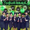 Graduation Party Decorations Green Black Graduation Banner Balloons Set Congrats Grad Yard Banner with 18pcs Balloons for Class of 2024 Party Sign Decor College High School Prom Party Supplies Outdoor