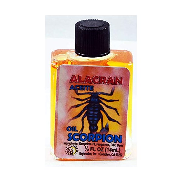 1 Piece BRYBRADAN Scorpion Oil/ALACAN ACEITE 1/2 FL OZ 14.7ML