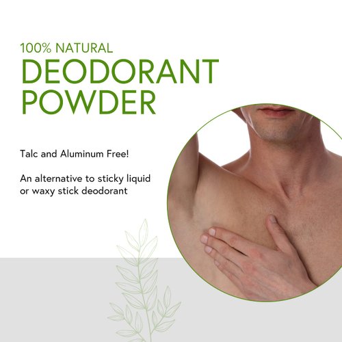 Honeybee Gardens for Men, Bay Rum Deodorant Powder